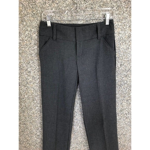 Daisy Fuentes Work Career Pants Trousers Slacks Gray Size 2 Pleated - Picture 3 of 8